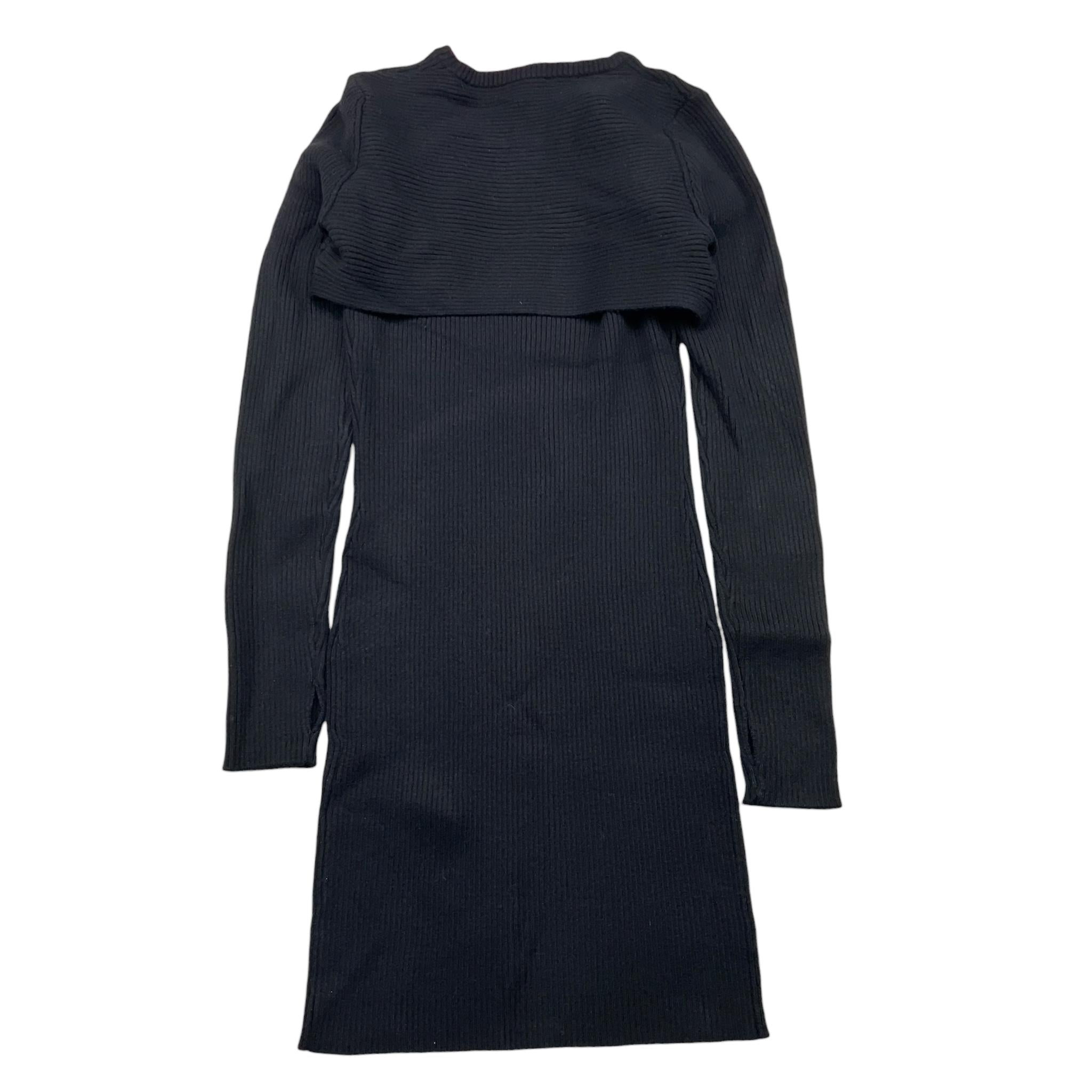 LIU JO abito mezza manica tinta unita con scaldacuore Nero per Bambina GF4196XX NERO LIU JO 