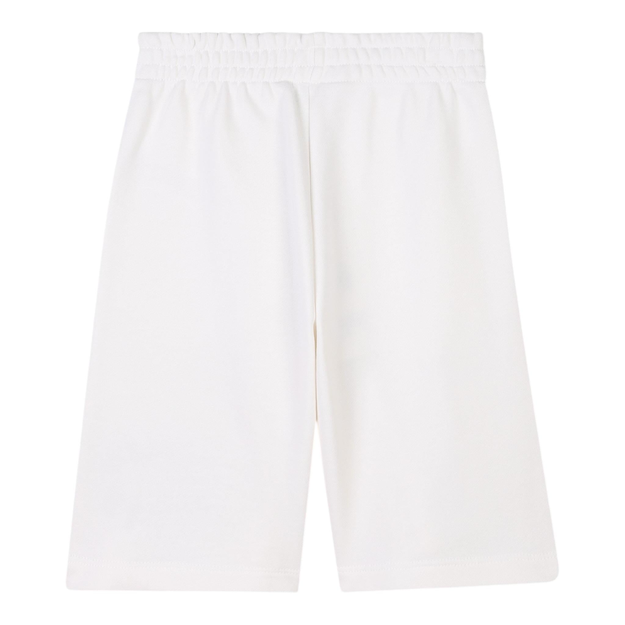 Kenzo Bermuda In Felpa Tinta Unita con Logo per Bambino K60995 PANNA KENZO 