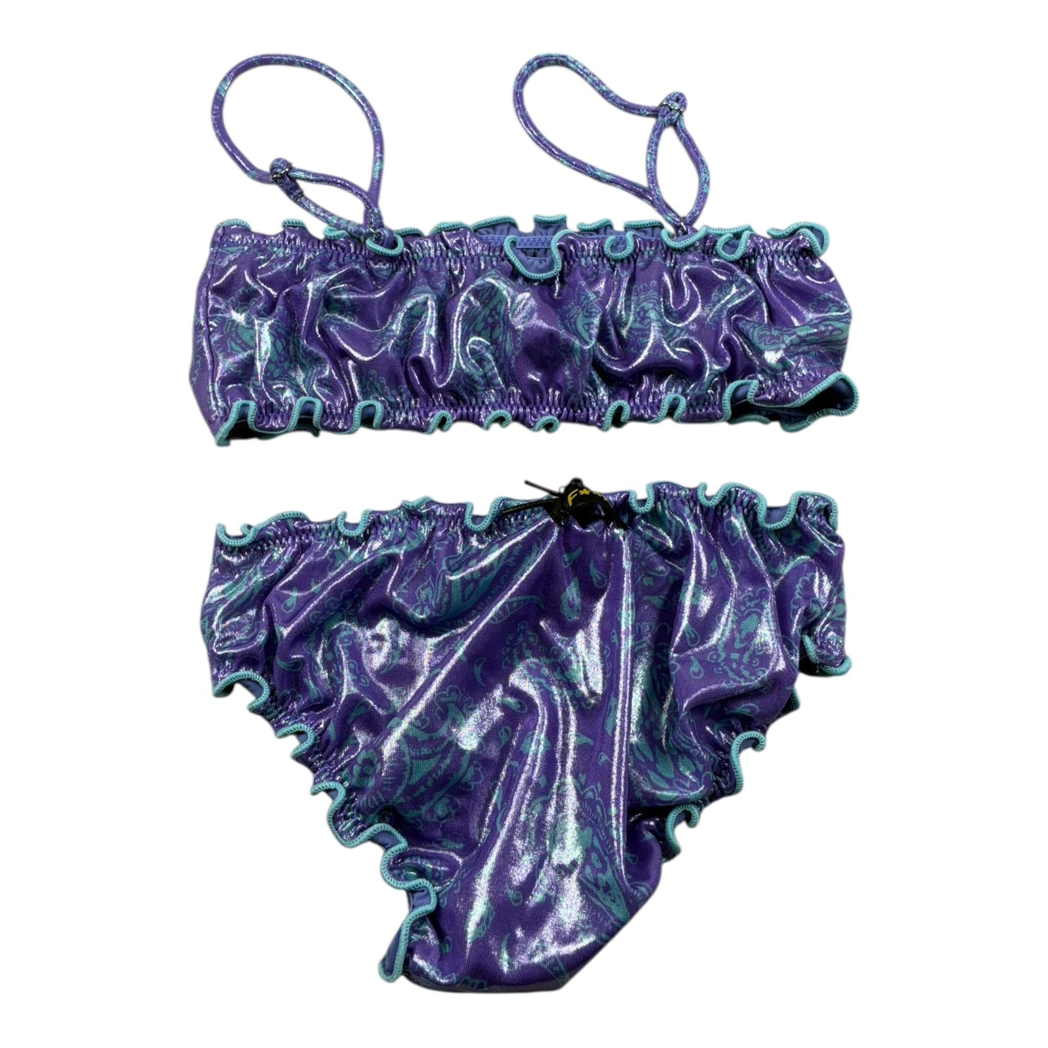 F**K Costume 2 Pezzi Fascia-Mutandina per Bambina FJ25G1H06UFX63 VIOLA F**K 