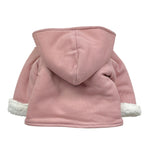 CALAMARO cappotto tinta unita con cappuccio e bottoni Rosa per Neonata 14006 ROSA CALAMARO 