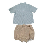 Valentina Bebes Completo 2 Pezzi Camicia-Bermuda per Bambino LOVE4J BEIGE VALENTINA BEBES 