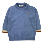 TRUSSARDI maglia girocollo tinta unita Azzurro per Bambino TIA25104 AZZURRO TRUSSARDI 