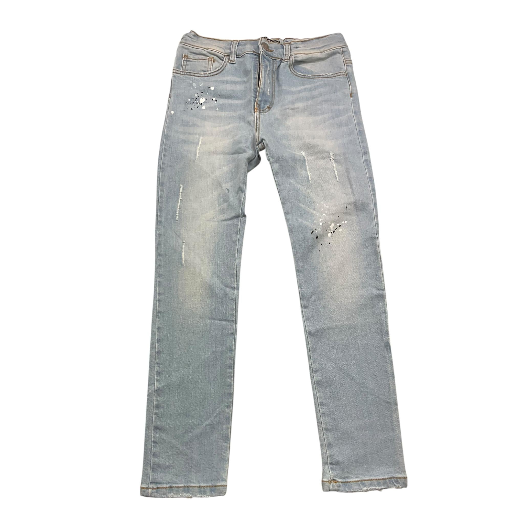 AK47 jeans tinta unita con girovita regolabile Azzurro per Bambino JDJDJ AZZURRO AK47 