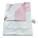 Le Bebe Coperta Tinta Unita con Stampe per Neonata LBG6259 BIANCO LE BEBE 