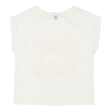 Dixie T-Shirt Tinta Unita Girocollo con Stampa per Bambina MBC7030G50 BIANCO DIXIE 