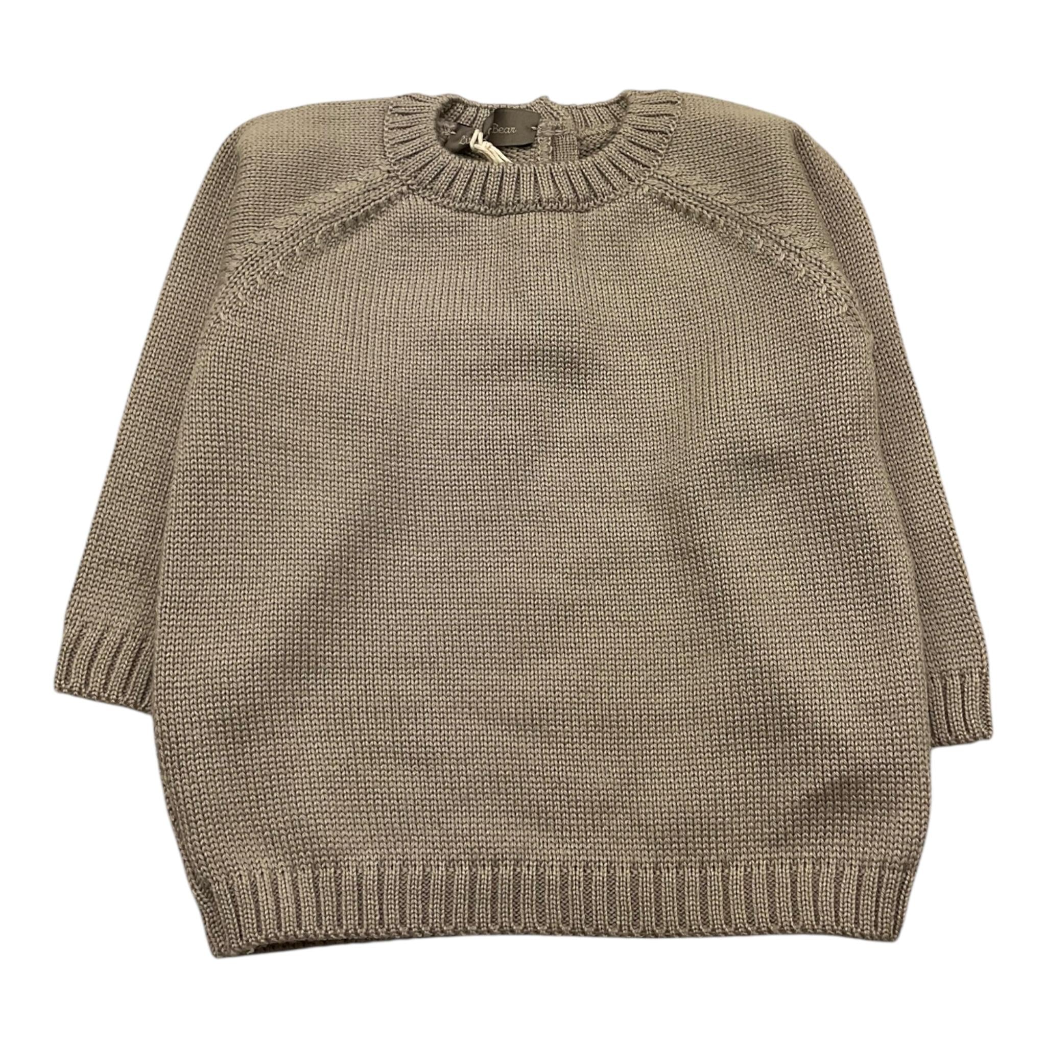 LITTLE BEAR maglia girocollo tinta unita Beige per Bambino 5140 BEIGE LITTLE BEAR 