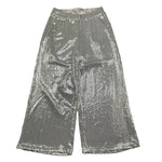 Met Pantalone Tinta Unita con Girovita Regolabile per Bambina ME335 ARGENTO MET 