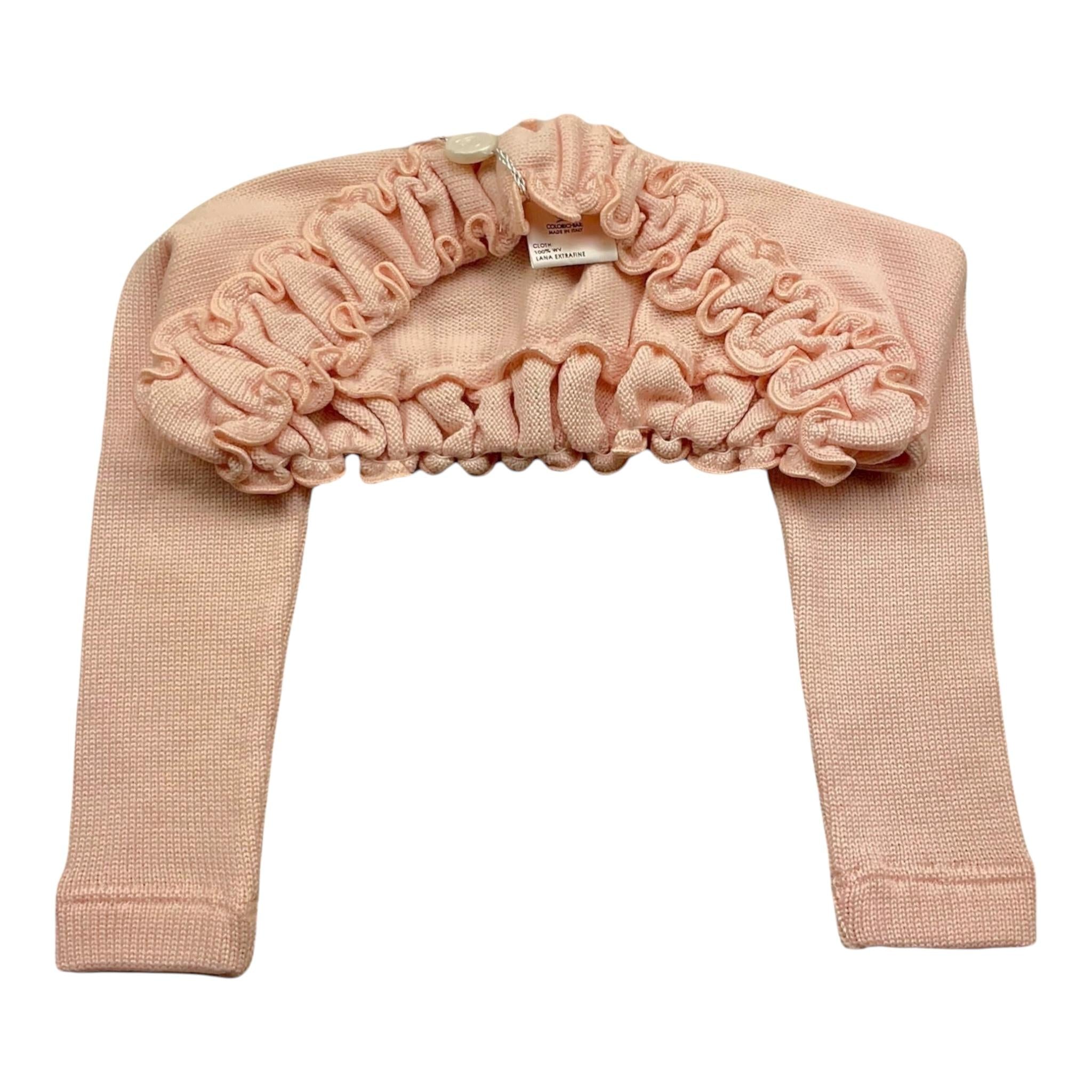 Colori Chiari Coprispalle Tinta Unita con Arricci per Bambina NFCIKNDI ROSA COLORI CHIARI 