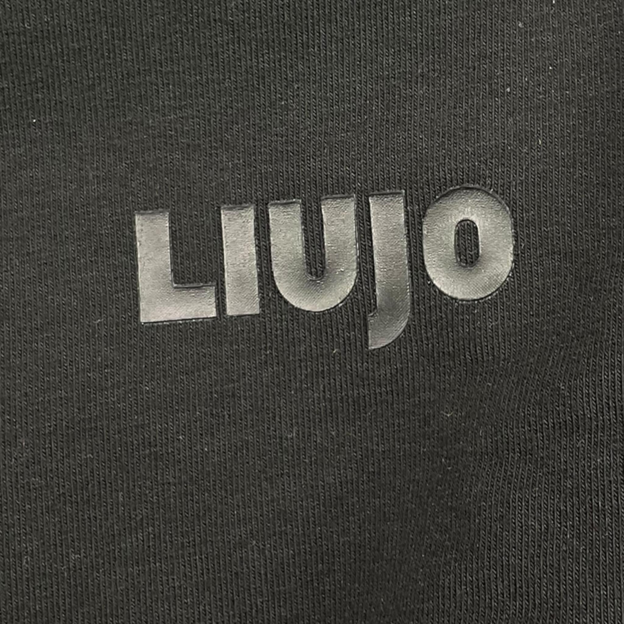 LIU JO felpa chiusa girocollo tinta unita con stampa  Nero per Bambina GF4067X NERO LIU JO 