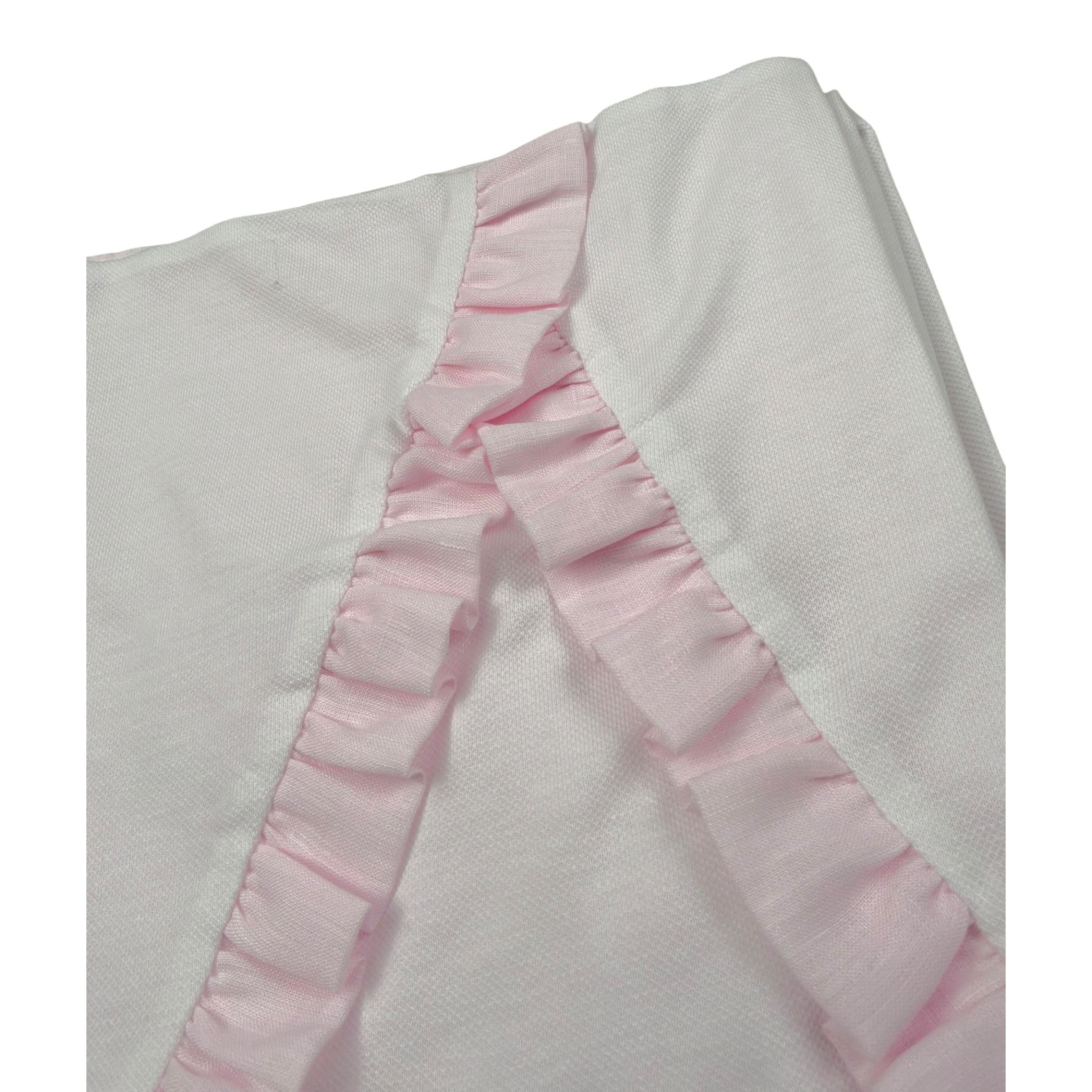 La Stupenderia Coperta tinta unita con Applicazioni Rosa per Neonata TBC050 ROSA LA STUPENDERIA 