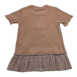 Caffe' D'Orzo Halbarmkleid Einfarbig Lurex Rosa Für Baby Mädchen