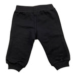 MOSCHINO pantalone tuta tinta unita con stampa logo Nero per Neonato MUP058 NERO MOSCHINO 