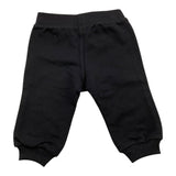 MOSCHINO pantalone tuta tinta unita con stampa logo Nero per Neonato MUP058 NERO MOSCHINO 