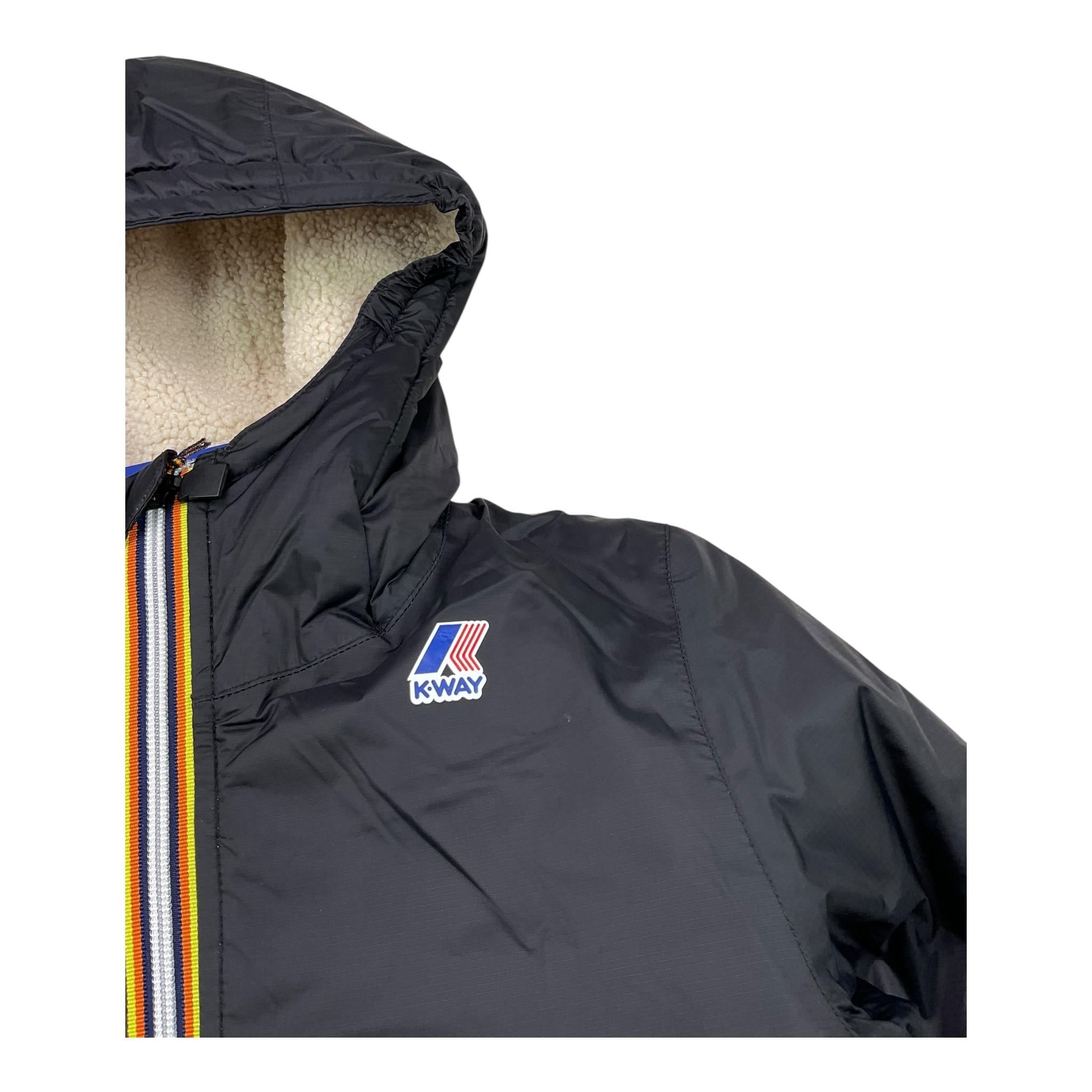 K-WAY giubbino tinta unita con pelliccia interna Nero per Bambino K71219W NERO K-WAY 