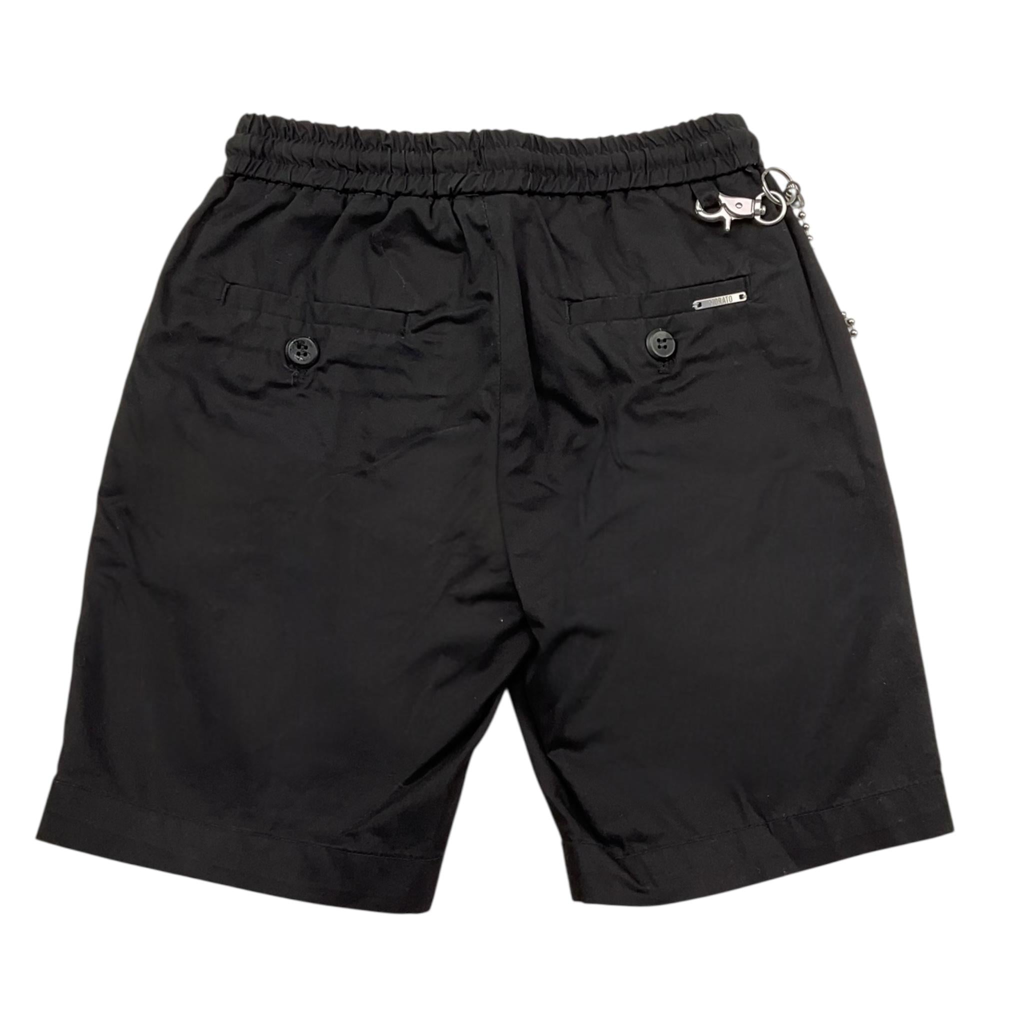 Antony Morato Bermuda Tinta Unita con Elastico In Vita per Bambino MKSH00086 NERO ANTONY MORATO 