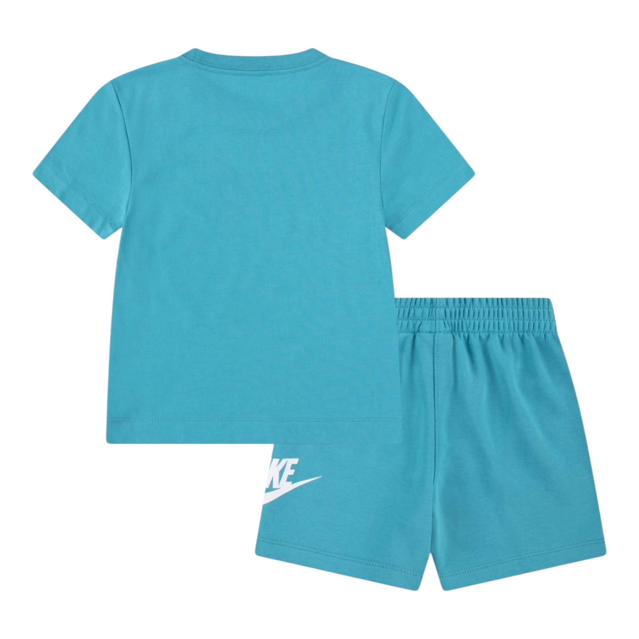Nike Completo 2 Pezzi T-Shirt-Bermuda tinta unita Tiffany per Neonato 56L596 TIFFANY NIKE 