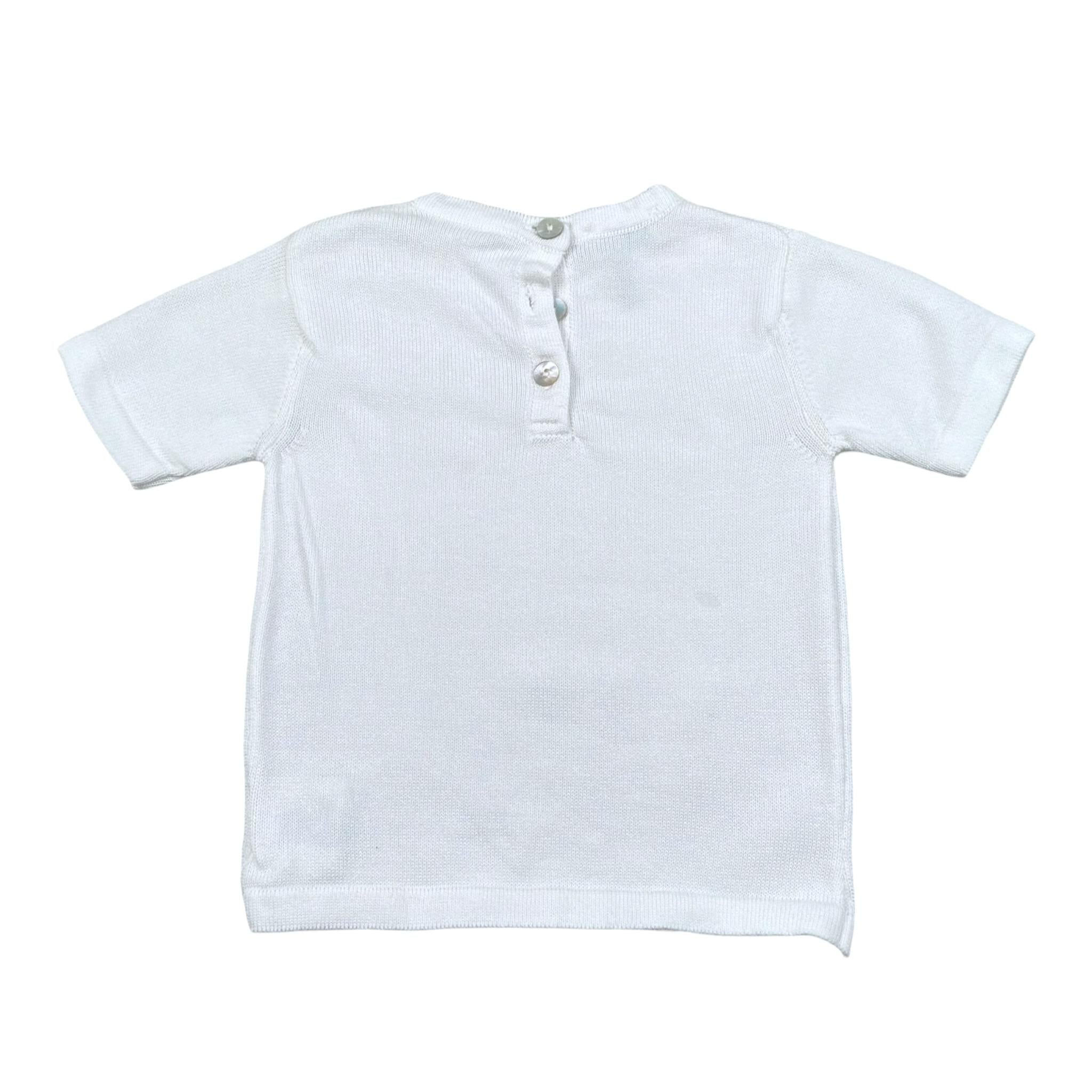 Maglifici di Verona T-Shirt In Maglia Tinta Unita per Neonata 045341 BIANCO MAGLIFICI DI VERONA 