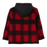ASPESI cappotto fantasia scozzese con cappuccio Nero/rosso per Bambino F24035GMW3066 NERO/ROSSO ASPESI 