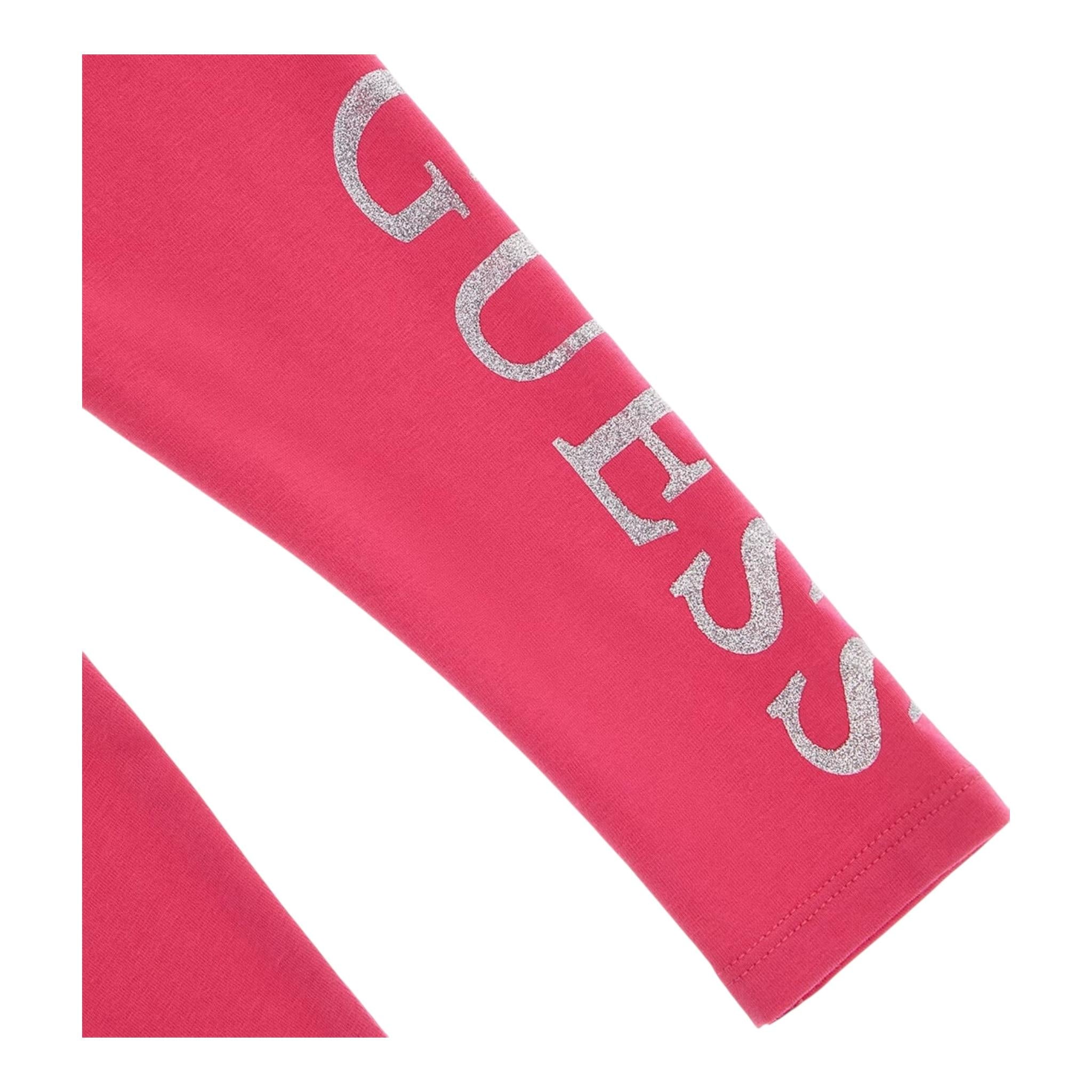 Guess Leggins Tinta Unita con Logo per Bambina K3YB01K82K0X FUXIA GUESS 
