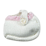 La Stupenderia Babbucce Tinta Unita con Profili In Contrasto per Neonata SBSC50102103 BIANCO LA STUPENDERIA 