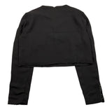 ICEBERG camicia manica lunga tinta unita con profili maniche paillettate Nero per Bambina TSICE53562J NERO ICEBERG 