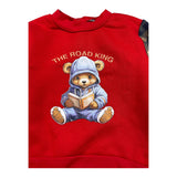 THE ROAD KING completo 2pz bicolore felpa-pantalone Rosso per Neonato K032 ROSSO THE ROAD KING 