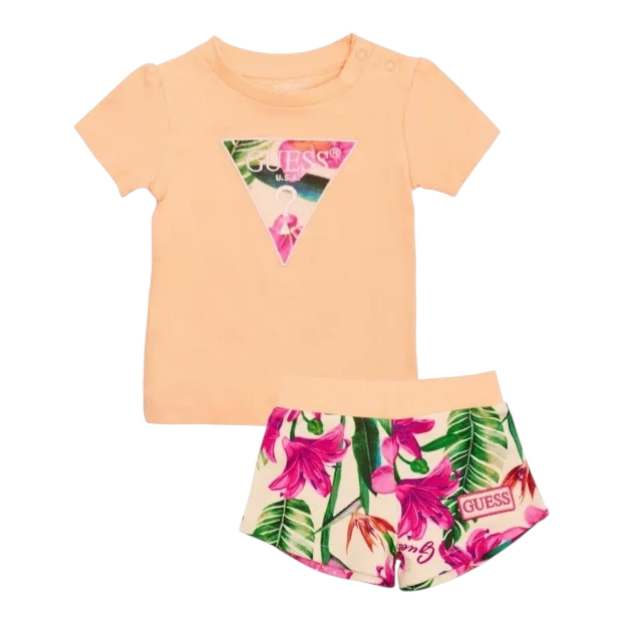 Guess Completo 2 Pezzi Short-T-Shirt per Neonata A5GG08K6YW4 PESCA GUESS 