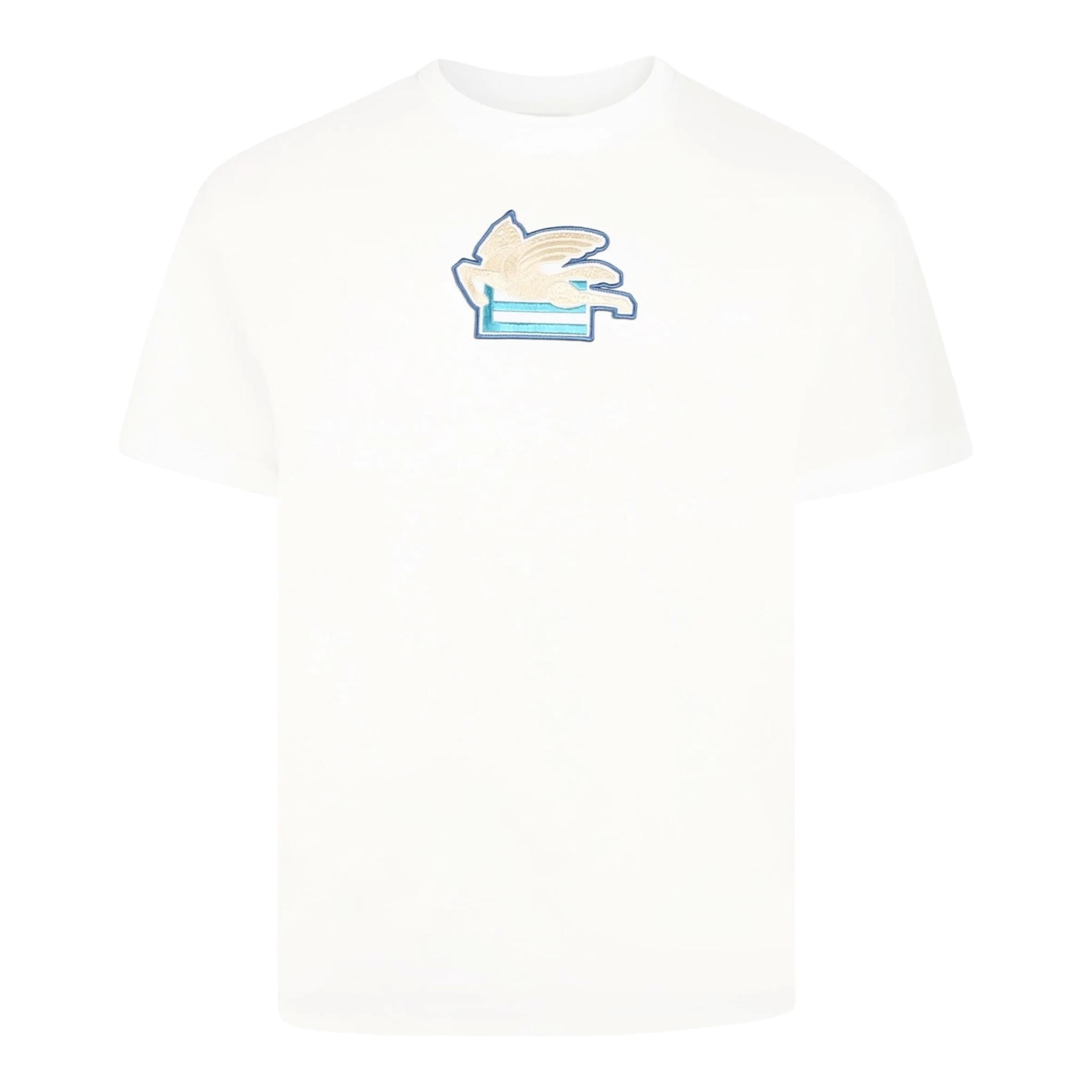 Missoni T-Shirt Girocollo Tinta Unita con Stampa per Bambino GW8P51 BIANCO MISSONI 