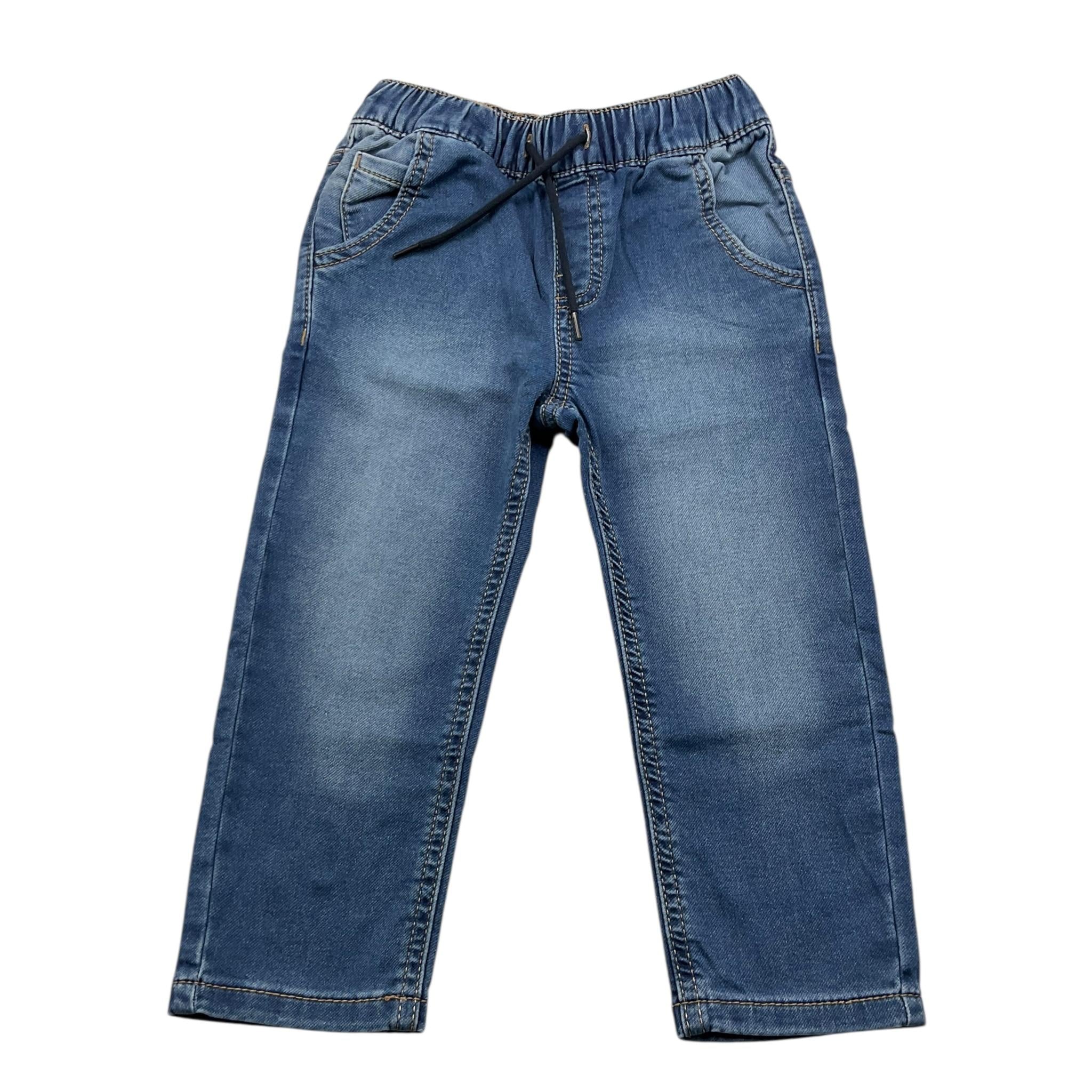 MAYORAL jeans tinta unita con elastico in vita Blu per Neonato 4531NX BLU MAYORAL 