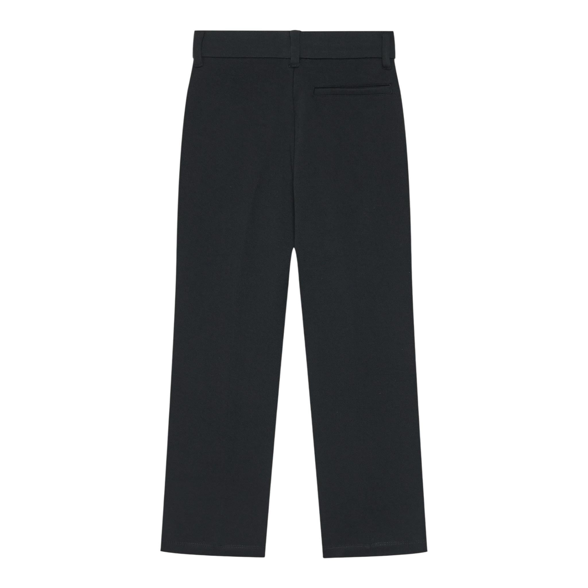 Calvin Klein Pantalone tinta unita con Logo Nero per Bambino IB0IB02341 NERO CALVIN KLEIN 