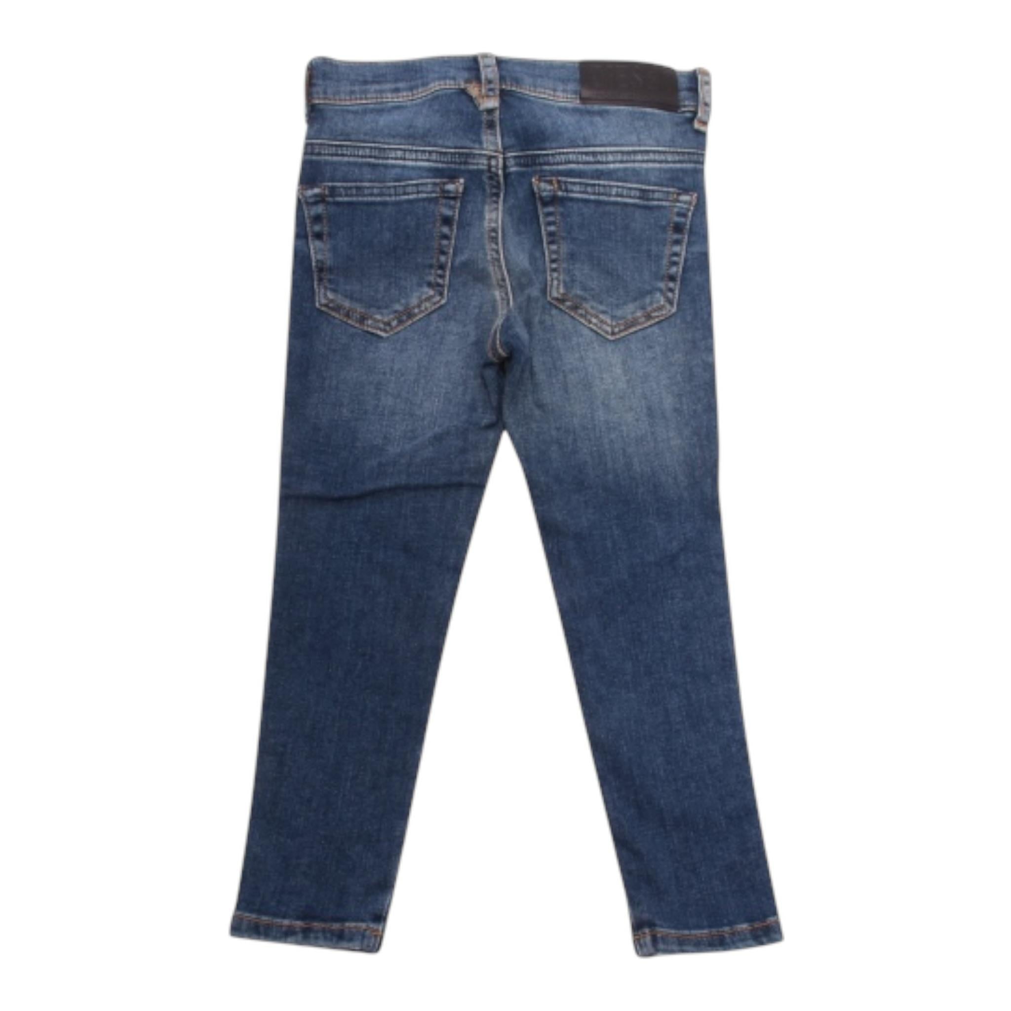 Diesel Jeans tinta unita con Girovita Regolabile Blu per Bambino 00J4ZX BLU DIESEL 