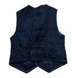 Manuel & Frank Gilet Tinta Unita con Bottoni  per Neonato EHEHUERU BLU MANUEL & FRANK 