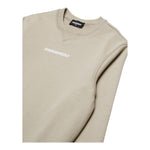 Dsquared2 Felpa Girocollo Tinta Unita con Stampa per Bambino DQ2739 BEIGE DSQUARED2 