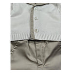 Pure Firenze Completo 4 Pezzi Camcia-Pantalone-Cardigan-Papillon per Neonato 7665 PANNA PURE FIRENZE 