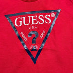 Guess T-Shirt Tinta Unita con Stampa per Neonato N73I55K8HM0 ROSSO GUESS 