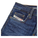 Diesel Jeans Tinta Unita con Girovita Regolabile per Bambino J00809XX BLU DIESEL 