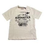 Aeronautica Militare T-Shirt Girocollo Tinta Unita con Stampa per Neonato 251TS0022A BIANCO AERONAUTICA MILITARE 