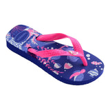 Havaianas Flip-Flops, einfarbig, mit blauem Meerjungfrauenmuster für Mädchen
