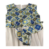 Magnifica Lulu Abito Cerimonia Giromanica Tinta Unita per Bambina RUOTA BIANCO MAGNIFICA LULU 