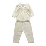 BABY LORD completo maglia-leggins tinta unita Panna per Neonata 521 PANNA BABY LORD 