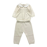 BABY LORD completo maglia-leggins tinta unita Panna per Neonata 521 PANNA BABY LORD 