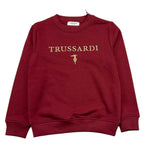 TRUSSARDI felpa chiusa girocollo tinta unita Rosso per Bambino TBA25008 ROSSO TRUSSARDI 