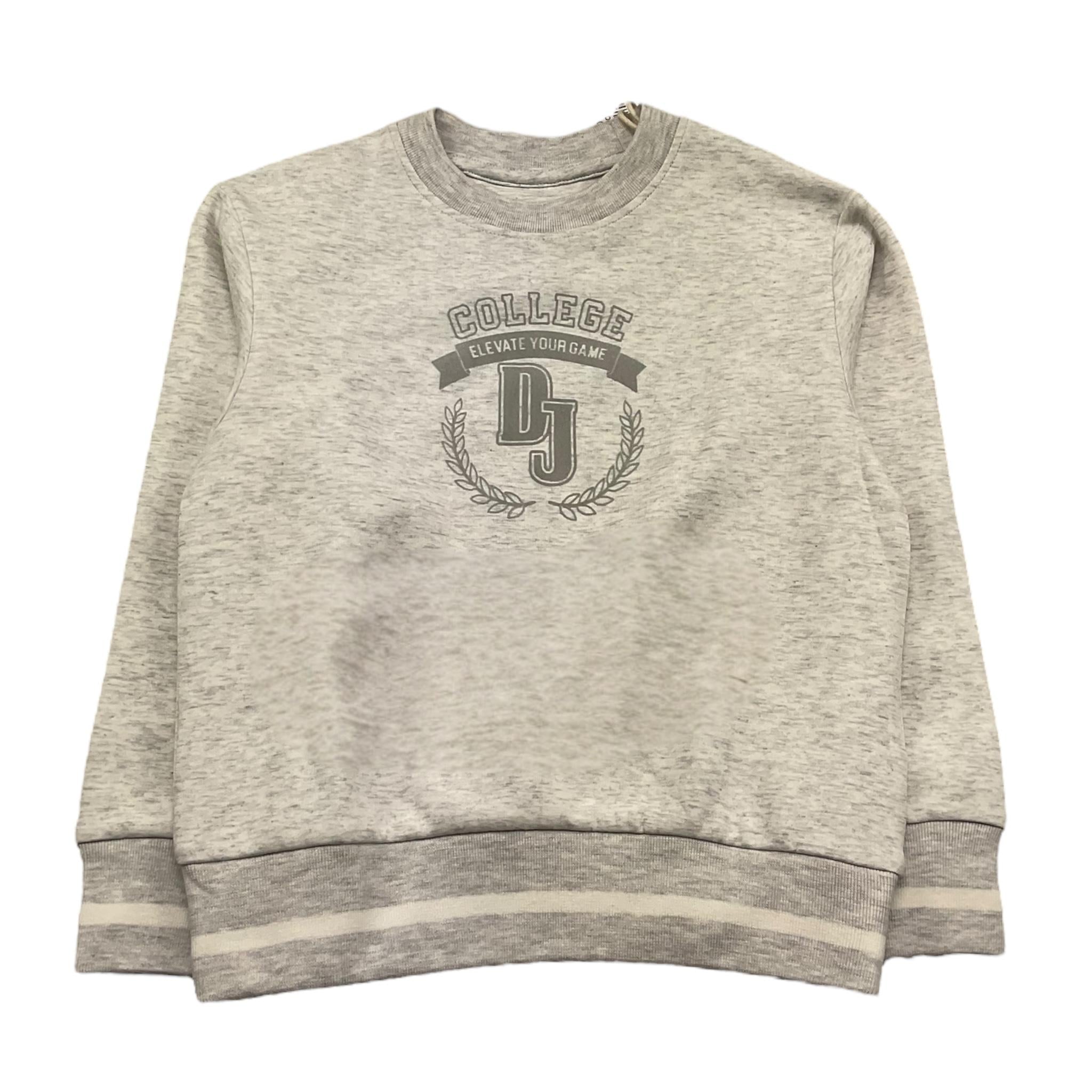 Dnj Felpa Chiusa Girocollo Tinta Unita per Bambino MFD5102J GRIGIO DNJ 