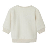 NAME.IT felpa chiusa girocollo tinta unita con stampa  Panna per Neonato 13233468 PANNA NAME.IT 