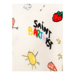 SAINT BARTH maglia girocollo tinta unita con ricami Panna per Neonata PRC0012N PANNA SAINT BARTH 