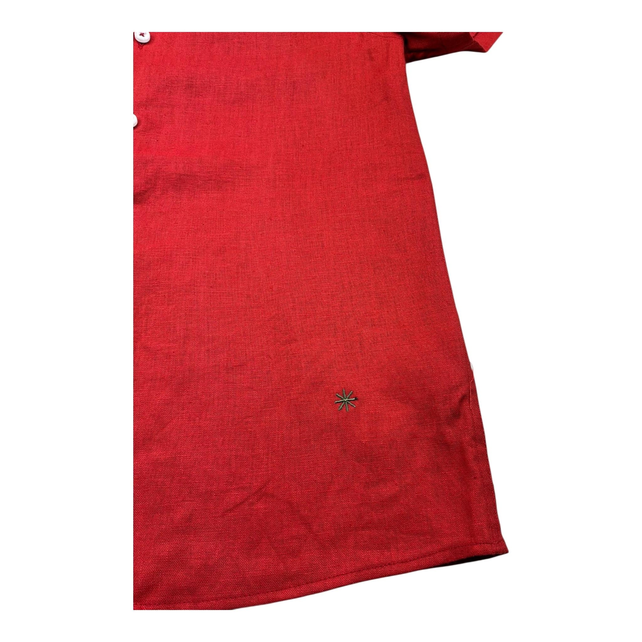 Manuel Ritz Camicia Mezza Manica Tinta Unita per Bambino MR3045 ROSSO MANUEL RITZ 