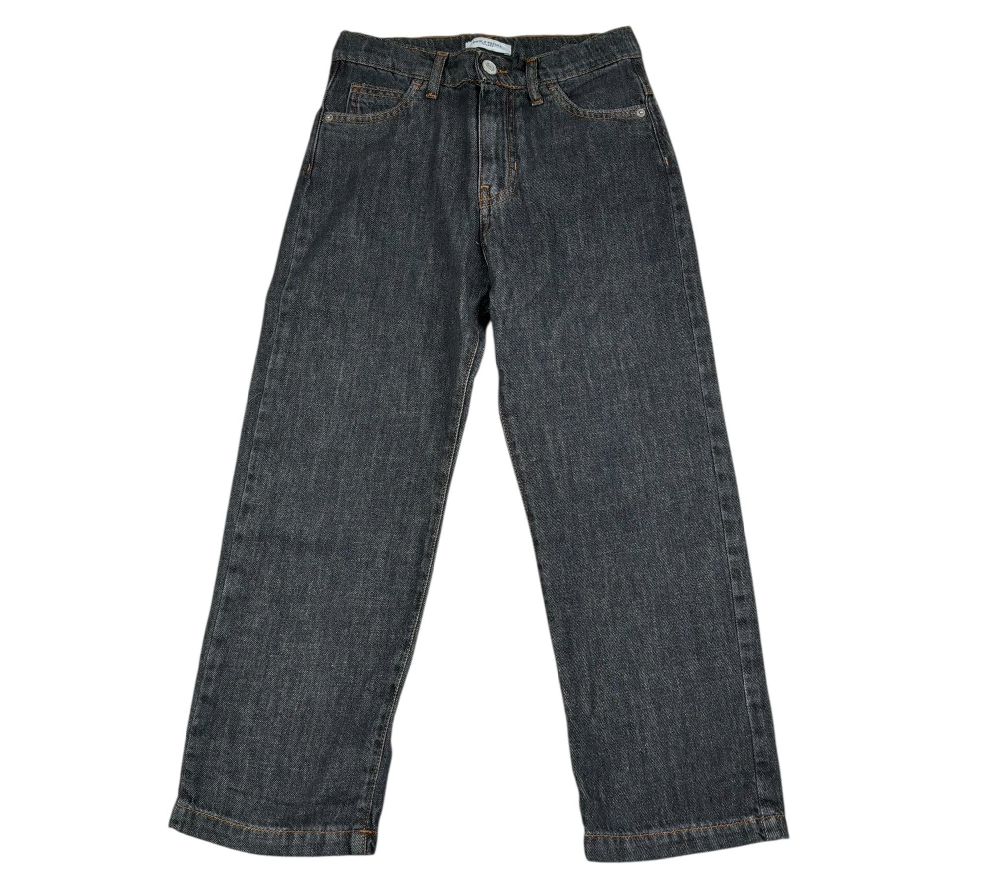 Paolo Pecora Jeans Tinta Unita con Girovita Regolabile per Bambino PP4373 NERO PAOLO PECORA 