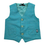 Daniele Alessandrini Gilet tinta unita con Bottoni Verde per Neonato 1296B00018X VERDE DANIELE ALESSANDRINI 