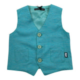 Daniele Alessandrini Gilet tinta unita con Bottoni Verde per Neonato 1296B00018X VERDE DANIELE ALESSANDRINI 