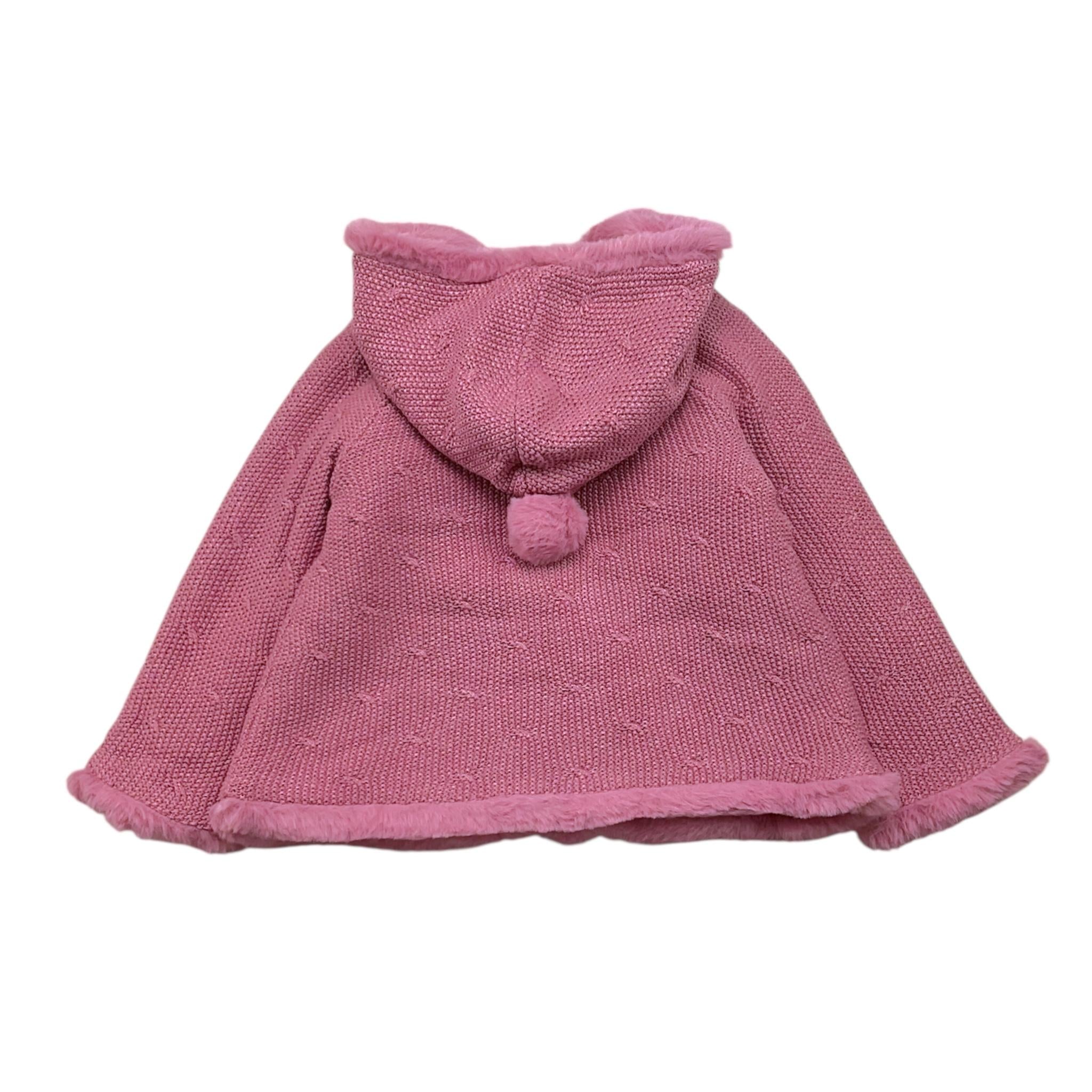 MAYORAL cappotto tinta unita modello con pelliccia e cappuccio Rosa per Neonata 2304 ROSA MAYORAL 